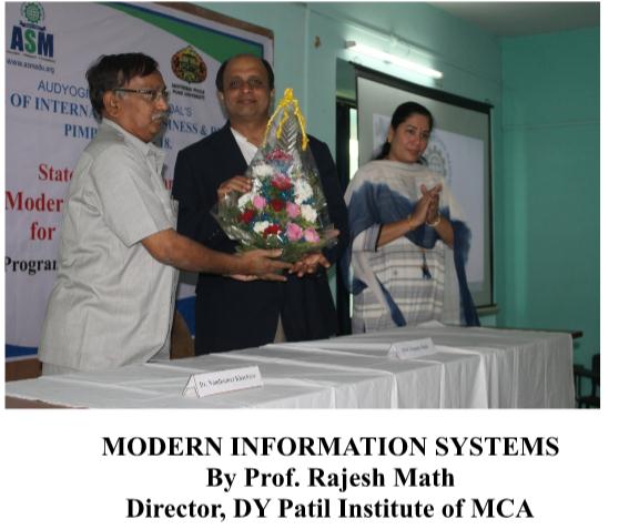 Mr. Rajesh Math - Director, DY Patil Institute of MCA